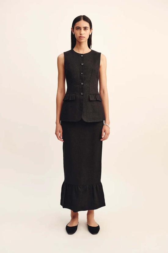  포제 롱 스커트 포세 마틸다 컬럼 스커트 - POSSE