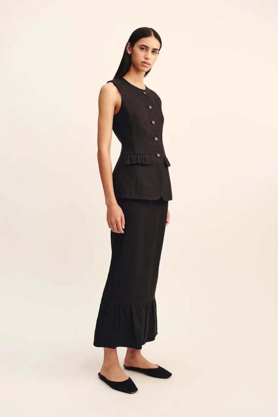  포제 롱 스커트 포세 마틸다 컬럼 스커트 - POSSE