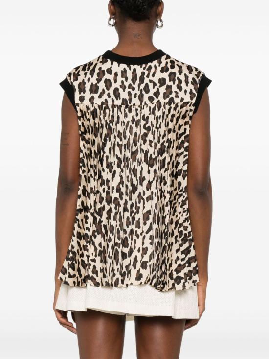 25SS 사카이 민소매 티셔츠 25 07908 061 Black - SACAI