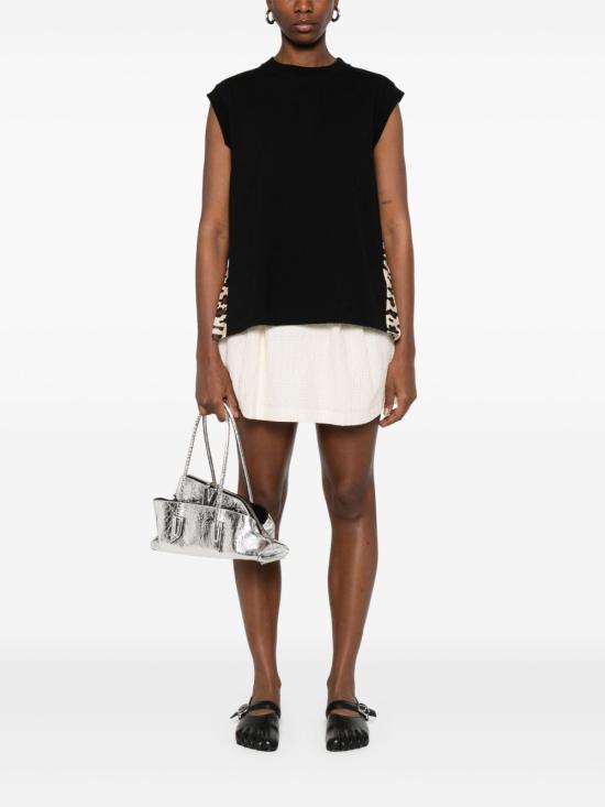 25SS 사카이 민소매 티셔츠 25 07908 061 Black - SACAI