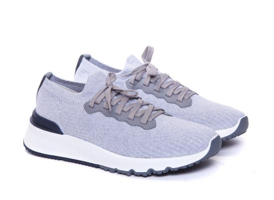 26SS 브루넬로 쿠치넬리 니트 로우탑 MZUPMBO252CB308 GREY - BRUNELLO CUCINELLI