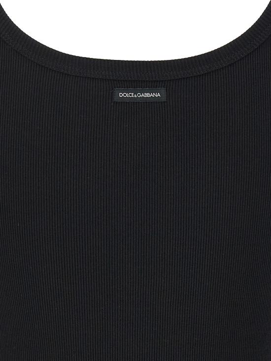 25FW 돌체앤가바나 민소매 티셔츠 F8U09TFU7AVN0000 Black - DOLCE & GABBANA