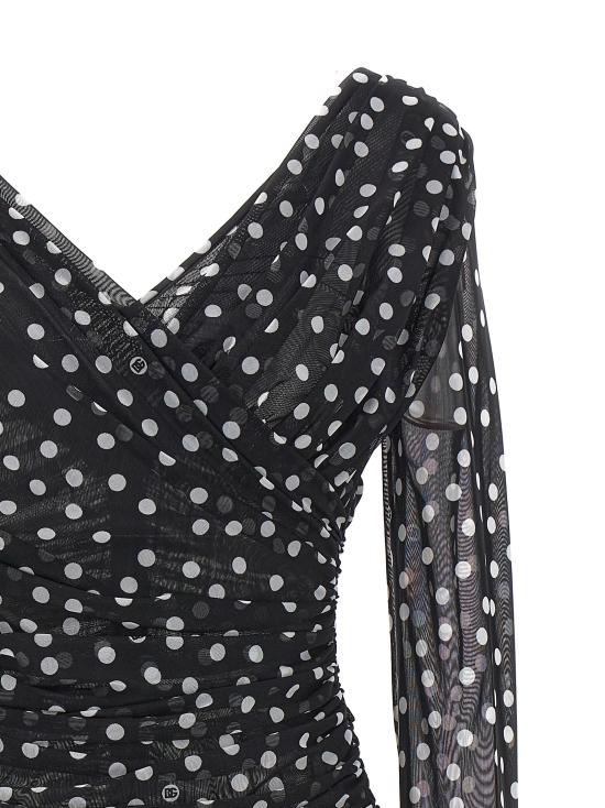 24FW 돌체앤가바나 긴팔 티셔츠 F7AB5TFSRP2HNBDW White Black - DOLCE & GABBANA