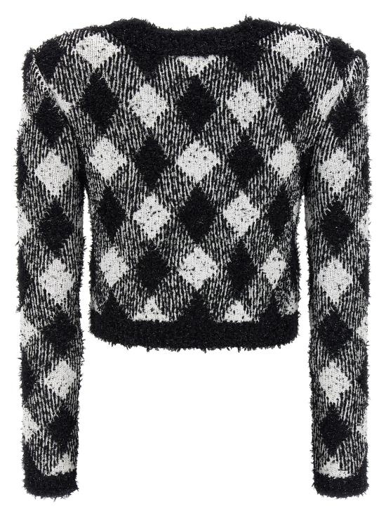 24FW 발망 수트 세트 DF0SK248KH66EAB White Black - BALMAIN