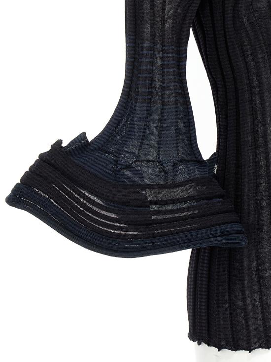 24FW 이세이 미야케 이브닝 티셔츠 IM48KN28517 Blue - ISSEY MIYAKE