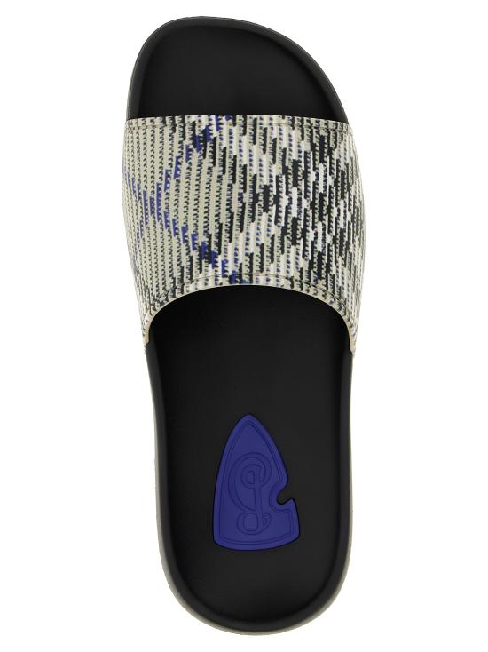 25FW 버버리 체크 다이브 슬라이드  8102419SANDIPCHECK Multicolor - BURBERRY