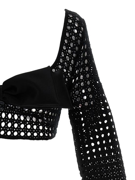  지암바티스타 발리 긴팔 티셔츠 23SSSVCM0M0238PEA9999 Black - GIAMBATTISTA VALLI