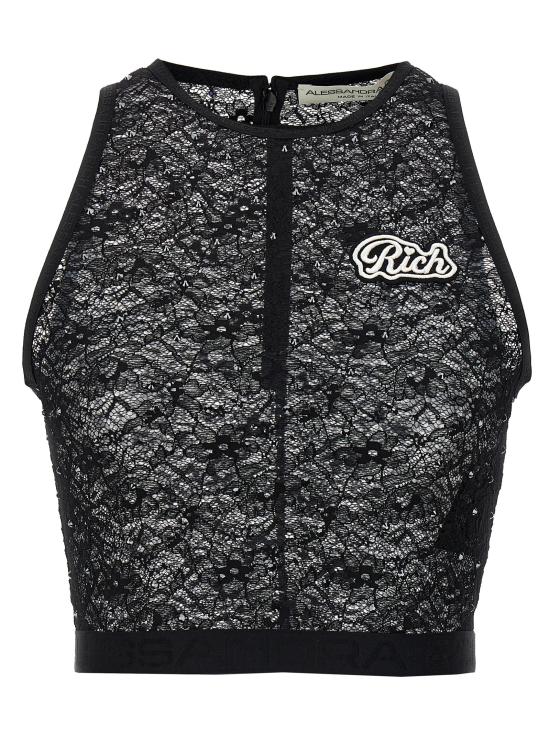  알레산드라리치 민소매 티셔츠 FABX3603P42060900 Black