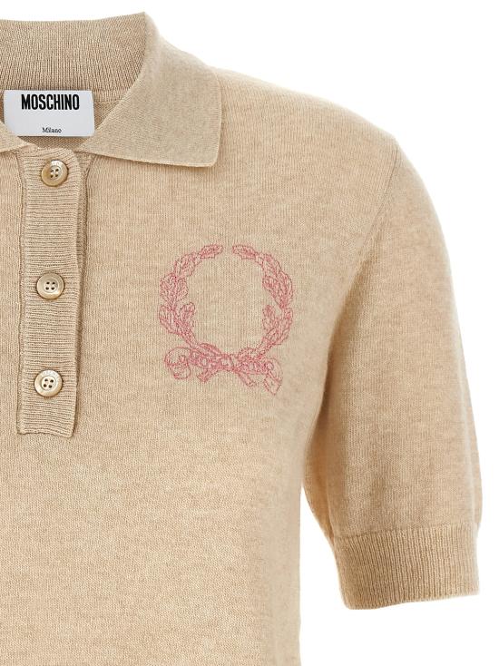 25FW 모스키노 가디건 A092955020018 Beige - MOSCHINO