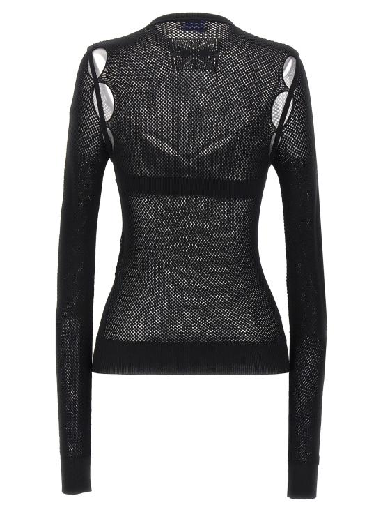  오프화이트 긴팔 티셔츠 OWHT020S24KNI00110101010 Black - OFF WHITE