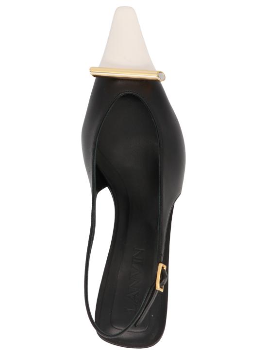  랑방 힐/펌프스 FWPUSP08NAPAP23B104 White Black - LANVIN