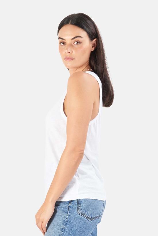  리던 민소매 티셔츠 Re/Done Beach Tank Opti White - RE/DONE