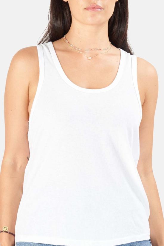  리던 민소매 티셔츠 Re/Done Beach Tank Opti White - RE/DONE