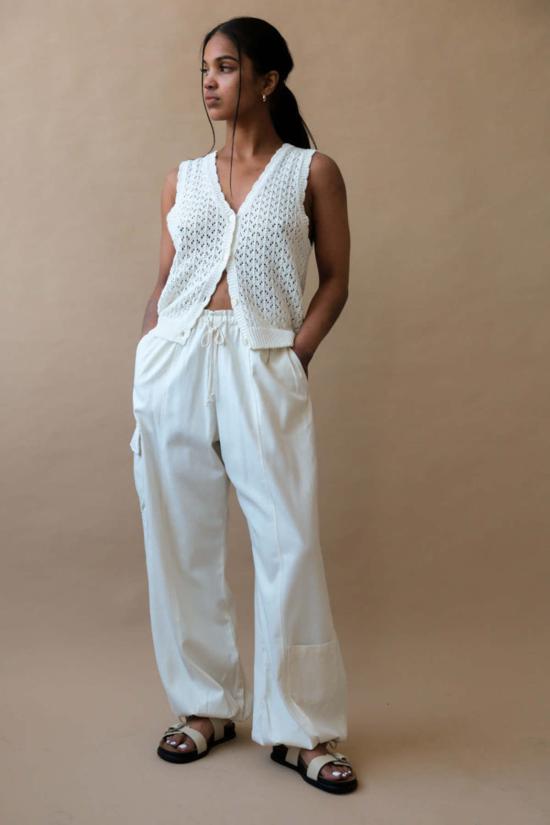  NA NIN 스트레이트 팬츠 나닌쿠퍼 카고팬츠 크림 - OTHER BRANDS