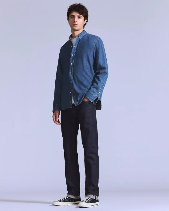  리바이스 데님 팬츠 블루탭 메이드 인 재팬 511 슬림핏 청바지 - LEVI'S