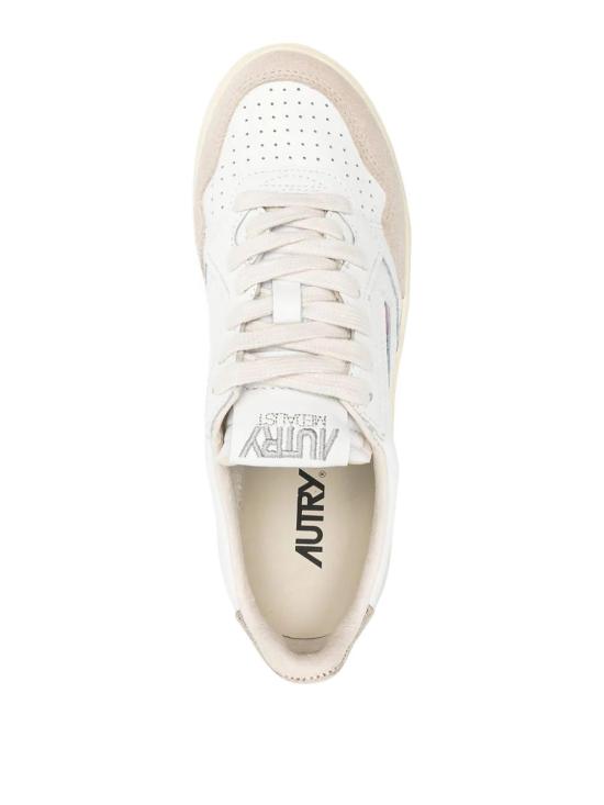 26FW 오트리 메달리스트 로우 레더 스니커즈 AULWLS75 WHITE - AUTRY