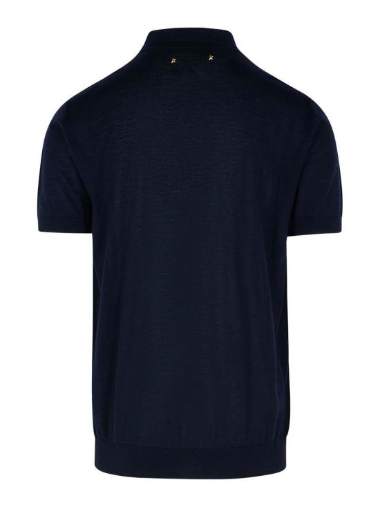  골든구스 폴로 티셔츠 GMP01412P00104150501 Dark Blue - GOLDEN GOOSE