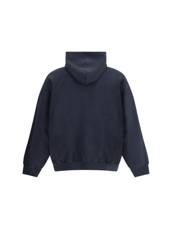 25FW 발렌시아가 미디엄 핏 후드 티셔츠 767877TSVO3 1083 Black - BALENCIAGA