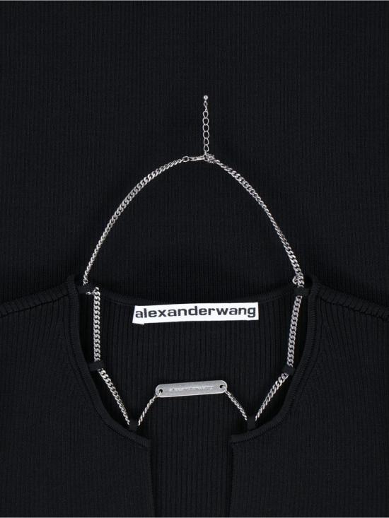 25FW 알렉산더 왕 숏 원피스 1KC3256063001 Black - ALEXANDER WANG