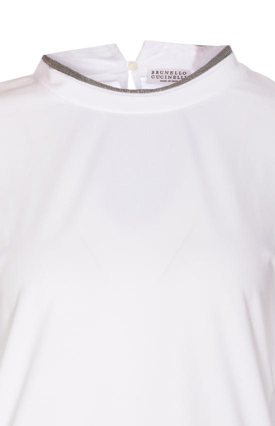 25FW 브루넬로 쿠치넬리 반팔 티셔츠 M0T18BD200 C159 White - BRUNELLO CUCINELLI