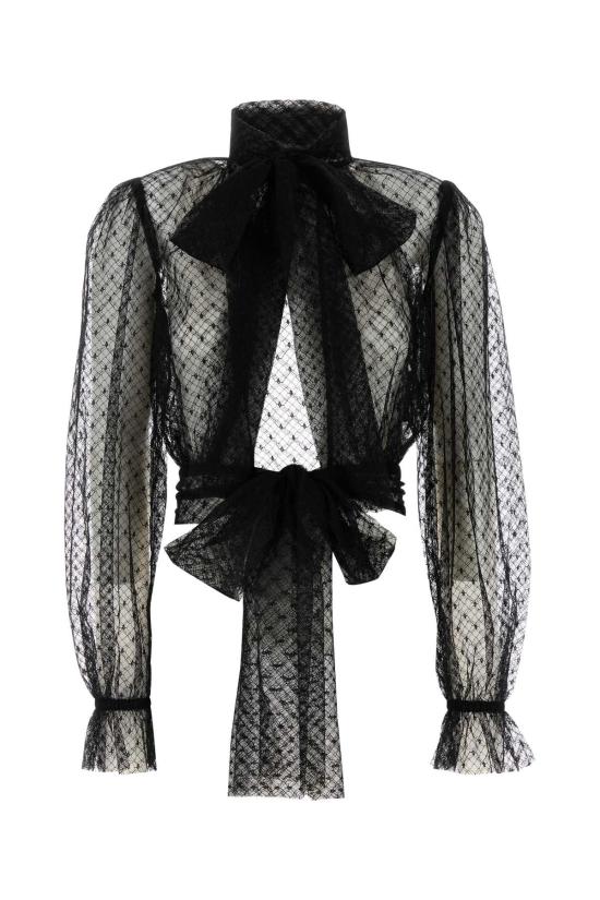 24FW 돌체앤가바나 긴팔 티셔츠 F7AI4TFLSK8 N0000 NERO