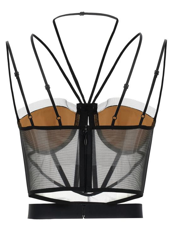 25SS 넨시 도자카 민소매 티셔츠 NDSS25TOP093BLACKNUDE Black - NENSI DOJAKA