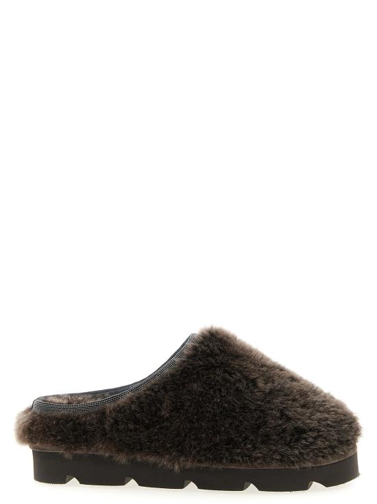 25FW 브루넬로 쿠치넬리 플랫 슈즈 MZVBG3083C2390 Brown