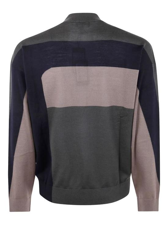 25FW 엠포리오 아르마니 스웨터 EM002423 AF14199 F8083 BLACK INK BLOCK - EMPORIO ARMANI