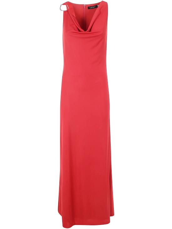25FW 랄프 로렌 롱 원피스 253971057 002 MADISON RED