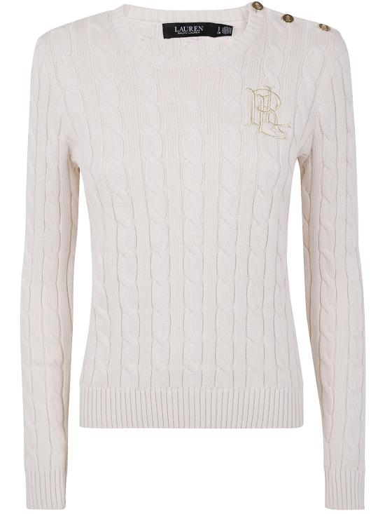 25FW 랄프 로렌 긴팔 티셔츠 200932223 002 MASCARPONE CREAM - RALPH LAUREN