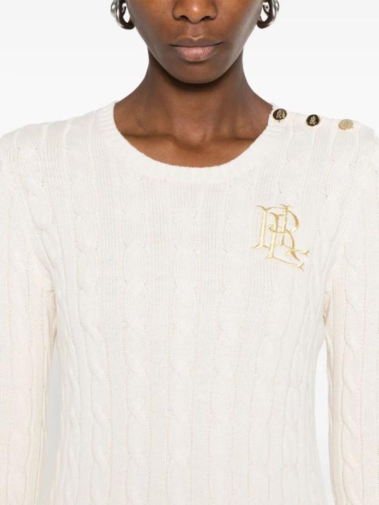 25FW 랄프 로렌 긴팔 티셔츠 200932223 002 MASCARPONE CREAM - RALPH LAUREN