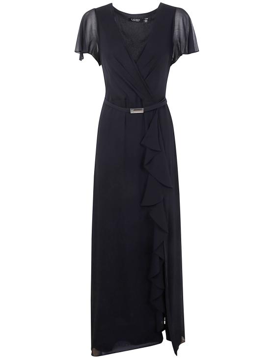 25FW 랄프 로렌 롱 원피스 253909447 001 BLACK