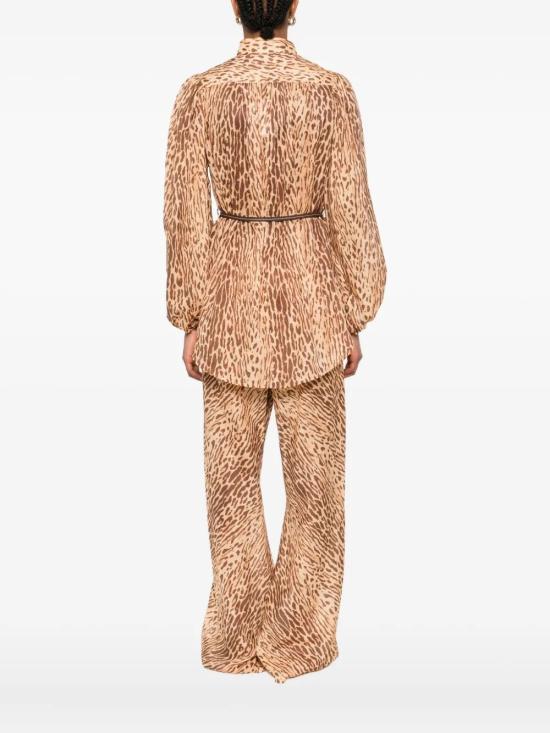 25FW 짐머만 셔츠 3203TSS255 TAN LEOPARD - ZIMMERMANN