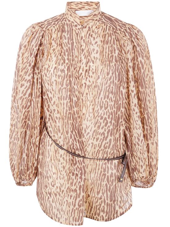 25FW 짐머만 셔츠 3203TSS255 TAN LEOPARD - ZIMMERMANN