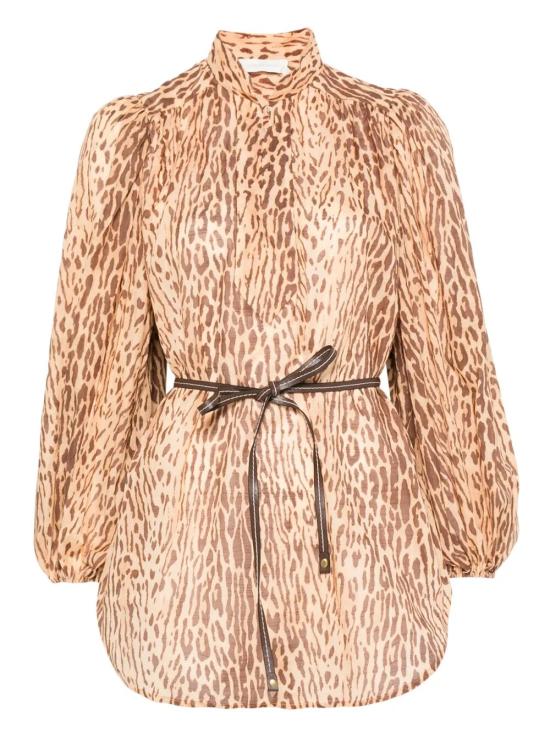 25FW 짐머만 셔츠 3203TSS255 TAN LEOPARD