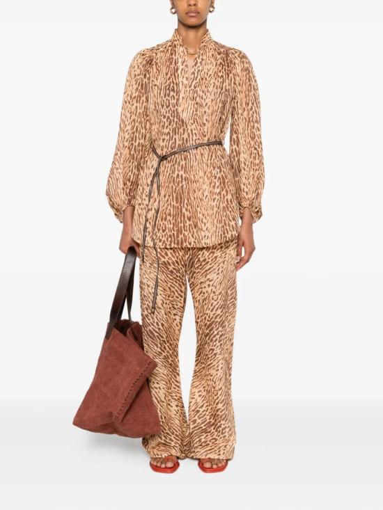 25FW 짐머만 셔츠 3203TSS255 TAN LEOPARD - ZIMMERMANN