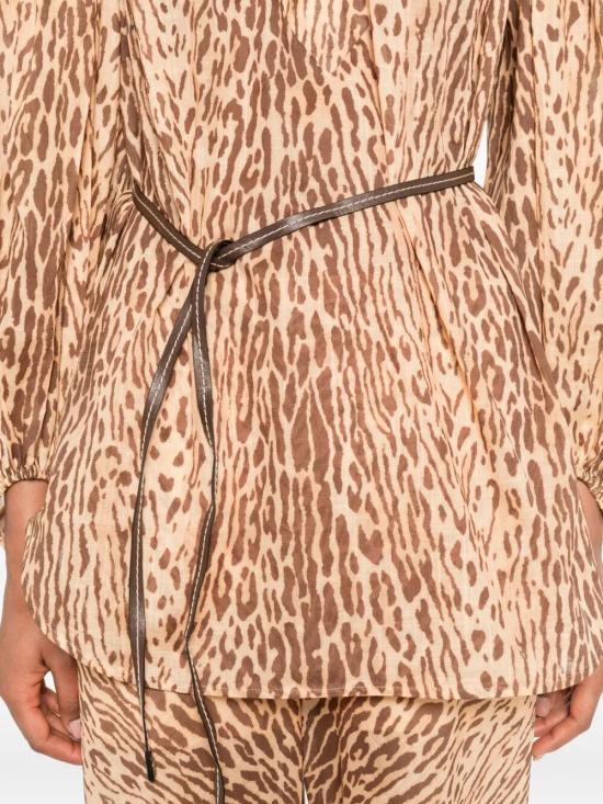 25FW 짐머만 셔츠 3203TSS255 TAN LEOPARD - ZIMMERMANN