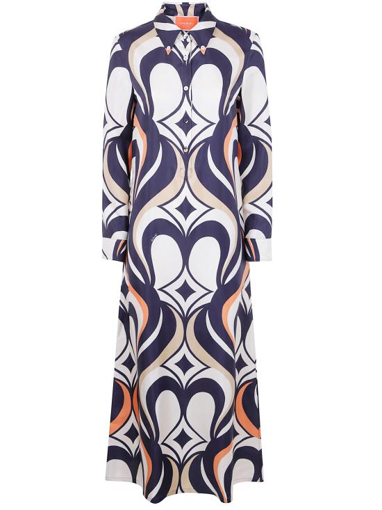 25FW 라 더블제이 롱 원피스 DRE0913 SIL001JIV04 WH01 JIVE MACRO - LA DOUBLEJ