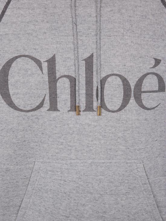 25FW 끌로에 후드 티셔츠 CH25AJH10179 060 VAPOR GREY - CHLOE
