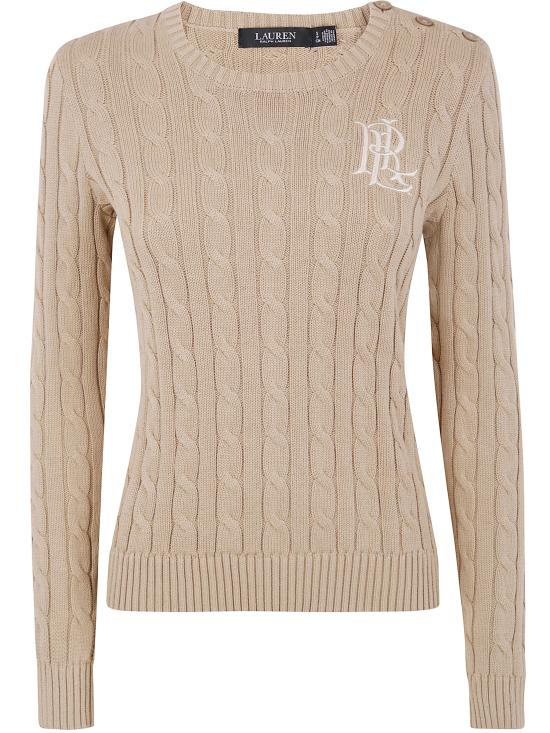 25FW 랄프 로렌 긴팔 티셔츠 200932223 005 BIRCH TAN