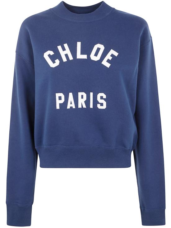 25FW 끌로에 긴팔 티셔츠 CH24AJH12192 097 4C6 CLASSIC NAVY