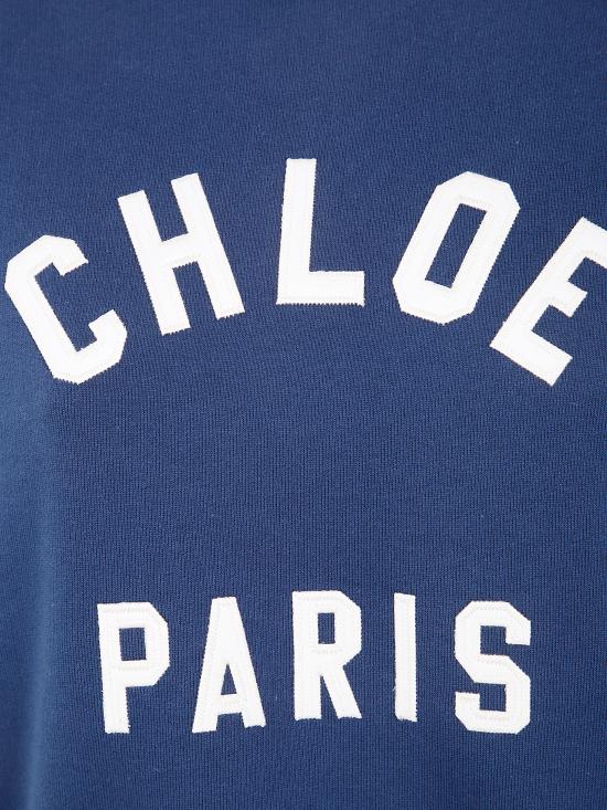 25FW 끌로에 긴팔 티셔츠 CH24AJH12192 097 4C6 CLASSIC NAVY - CHLOE