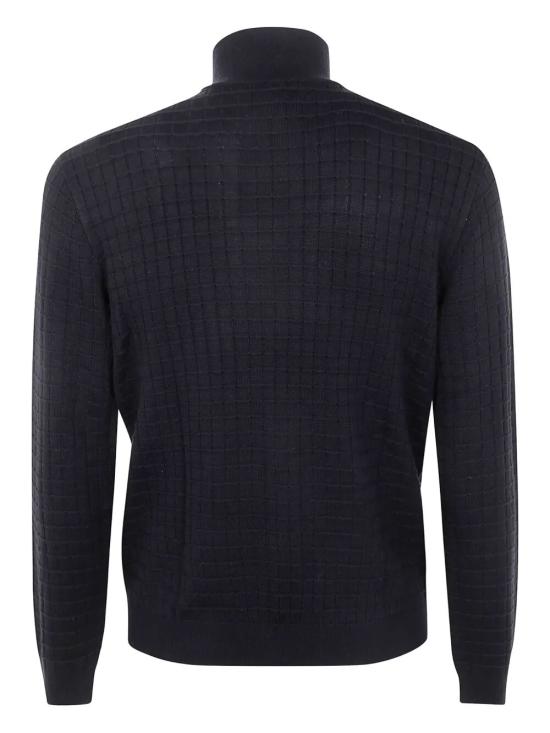 25FW 엠포리오 아르마니 집업 니트 EM003503 AF14113 UC001 BLACK BEAUTY - EMPORIO ARMANI