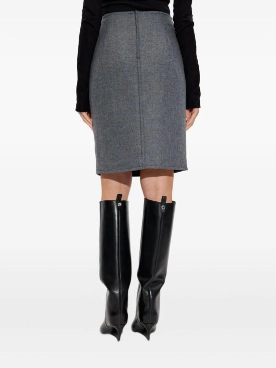 25FW 디스퀘어드2 미디 스커트 S75MA0991 D35255 860 GREY - DSQUARED2