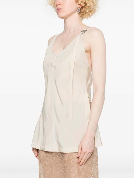 25SS 스포트막스 민소매 티셔츠 WASER014001 Beige - SPORTMAX