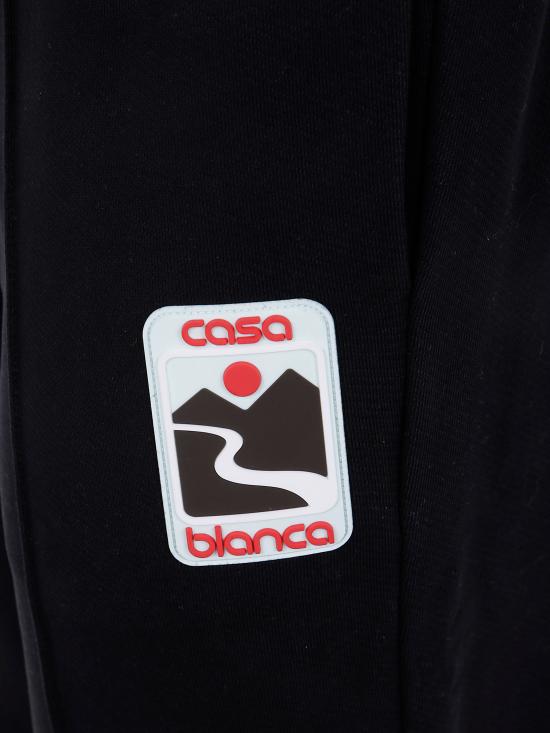 25FW 카사블랑카 트레이닝/조거 팬츠 U MPF25 JTR 051 01 BLACK LOOPBACK - CASABLANCA