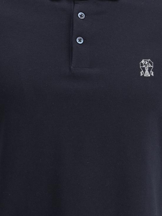 26SS 브루넬로 쿠치넬리 폴로 티셔츠 ME8548788CD361 DARK NAVY DOM - BRUNELLO CUCINELLI