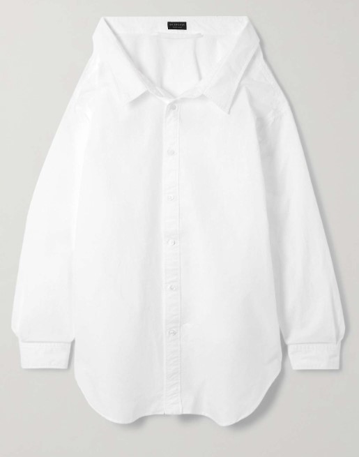 24FW 발렌시아가 블라우스 809072TNM60 9000 WHITE