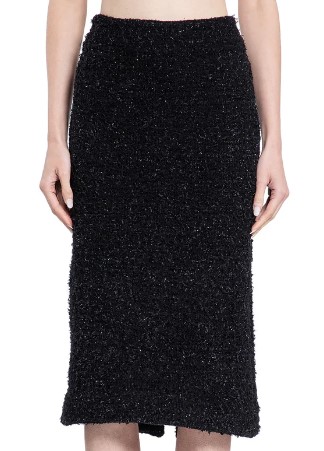  발렌시아가 미디 스커트 793601T3328 1000 BLACK