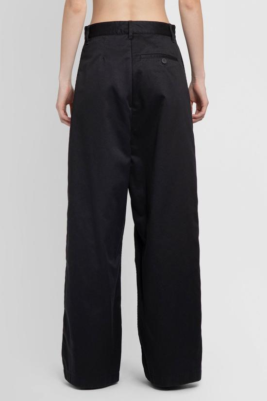  발렌시아가 스트레이트 팬츠 704759TKPT24 1000 Black 1000 - BALENCIAGA